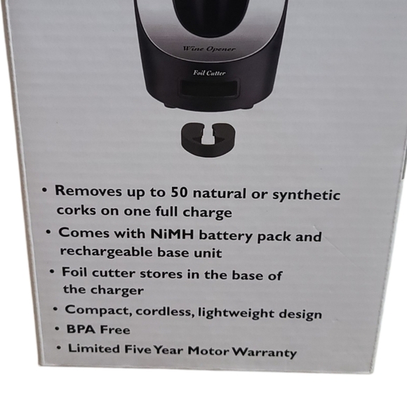 WARING NIB Professional Quality Wine Open - Foil Cutter Included W048 - Picture 3 of 7